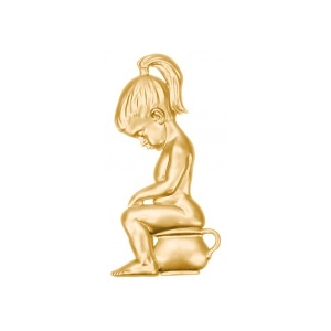 Oznaka za ženski toalet Gold PVC Ridder 13520124