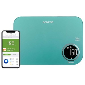 Pametna bluetooth kuhinjska vaga SKS 7071GR tirkizna Sencor APA01924