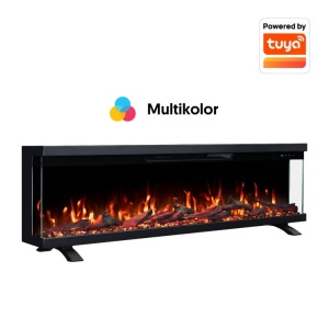Pametni električni kamin panorama Prosto 1800W ugradni/nazidni/samostojeći multikolor 1270x410x290cm