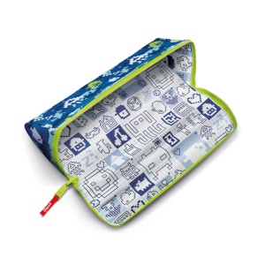 Pernica Prazna Maped 2 lica XXL Patern Plava 23x9x7,5cm plava zelena bela - Img 3