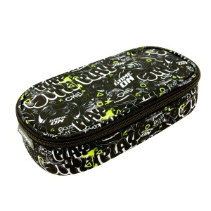 Pernica Prazna Ovalna Octopus Opc2645 Street Style 22x11x5cm crna fluo žuta