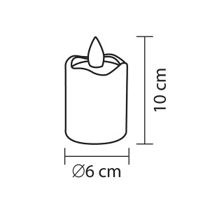 Plastična LED sveća Home CDX2/WH - Img 2