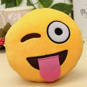 Plišani jastuk Emoji Joker 35cm Selay 114584