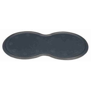 Podmetač od prirodne gume 45x25cm sivi