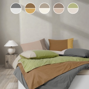 Posteljina CB Simple Set Bicolor Double antracit/svetlo siva 025565 - Img 3