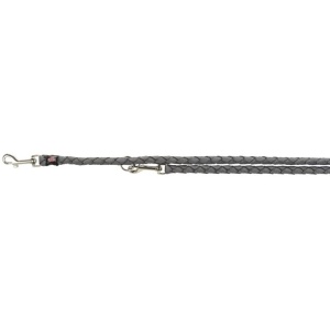 Povodac Cavo podesivi S-M 2m 12mm sivi
