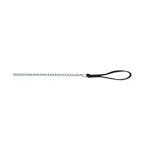 Povodac lanac+koza, 1,10m/2mm crni 14041