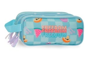 Prazna pernica sa 3 pregrade Movom Freedom 22x10x9cm tirkizna