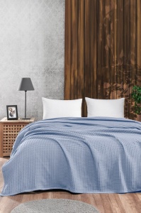Prekrivač Pique Vafel 160x230 plava 024105