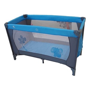 Prenosivi krevetac Baby Bear Origin 1 Nivo Sivo-Plava 8069BV1