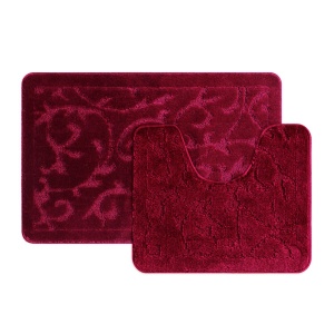 Prostirke za kupatilo set, 50x80, bordo, HARMA 1114