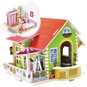 Puzzle 3D Kućica - spavaća soba 64-694000