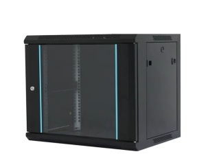 Rack orman nazidni 6U MaxPro Line crni 600x450mm sa staklenim vratima