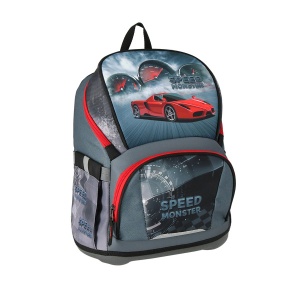 Ranac Spirit Air Light Speed Monster 24 29x15x40cm siva crvena