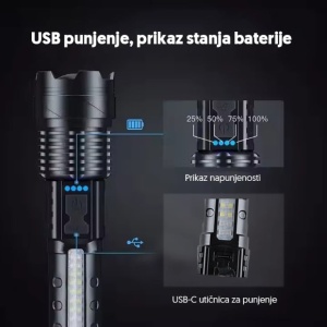 Ručna LED lampa, White Laser LED 800mAh PL4005 - Img 4