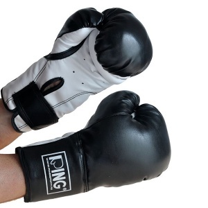 Rukavice za boks crno bele PVC RING RS 2211-12 - Img 2