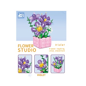 Set kockica cvet Ljubičice 583 delova 58436