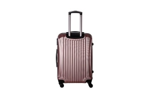 Set kofera 3/1 Enova Sevilla 55/65/75cm ABS sa 4 točkića (rose gold) zlatno roze - Img 3