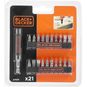 Set nastavaka bitova sa magnetnim nastavkom Black + Decker A7074 21 kom - Img 4