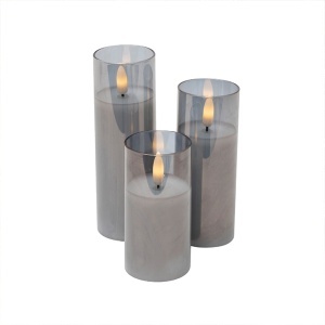 Set ukrasnih voštanih LED sveća sa efektom plamena Home CDS3