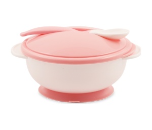 Set za hranjenje činija i kašika 6m+ roze Lorelli 10230400005