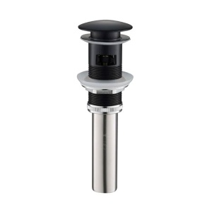 Sifon Klik-klak Lux Art bez preliva matt black 300325