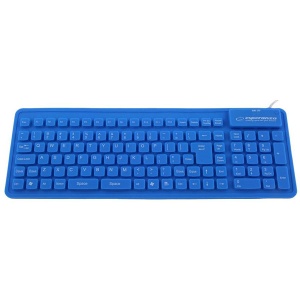 SILIKONSKA USB tastatura ESPERANZA BLUE EK126B