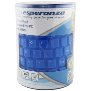 SILIKONSKA USB tastatura ESPERANZA BLUE EK126B - Img 2