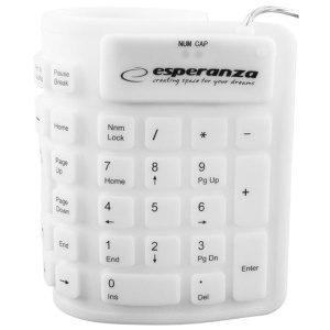 SILIKONSKA USB tastatura ESPERANZA WHITE EK126W - Img 4