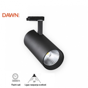 Šinski reflektor LED reflektor Šinski JM-4069 20W 4000K 36° crni Trofazni 300154