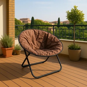 Sklopiva gnezdo stolica 80x80x76cm braon Lemon LP-718000B