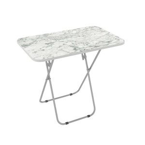 Sklopivi sto 50x80x66cm beli mermer Alesta AL10080