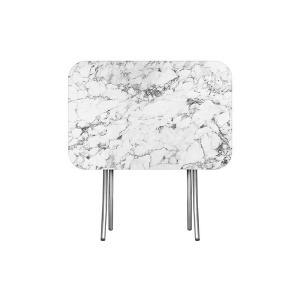Sklopivi sto 70x120cm beli mermer Alesta AL10031BM - Img 3
