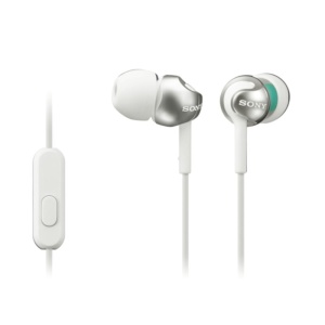 Slušalice sa mikrofonom bubice bele Sony MDR-EX110APW