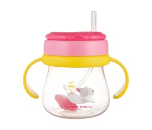 Šolja sa Slamčicom 250ml Canpol Babies Cat 56/520