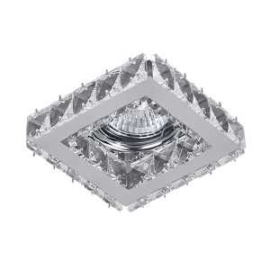 Spot lampa CR-773S/CL kvadratna kristal Elmark 925773S/CL