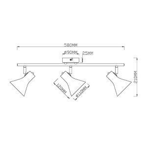 Spot lampa Nina 3xE14 Trio Lighting R80163002 - Img 2
