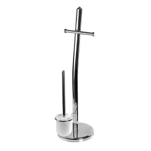 Stalak za Toalet papir sa WC četkom Hrom AWD 02070220