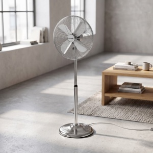 Stojeći ventilator Eurolamp 40cm 50W Inox - Img 2