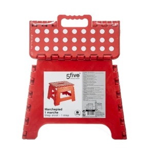 Stolica na rasklapanje 33x27x28cm PP crvena Five 133599 - Img 2