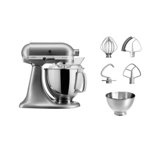 Stoni mikser sa dodacima 300W 4.8L sjajno siva KitchenAid Artisan KA5KSM175PSECU - Img 2