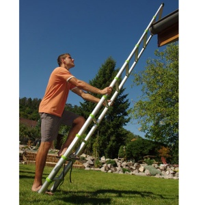 Teleskopske merdevine Fieldmann FZZ 4002 sivo-zelene 3.2m - Img 2