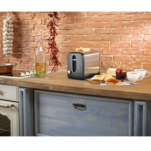 Toster za dve kriške 1100 W crno-siva Gorenje T1100CLBK - Img 2