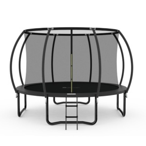 Trambolina Trampolina Premium Stil Crna 366cm sa merdevinama i unutrašnjom sigurnosnom mrežom - Img 2
