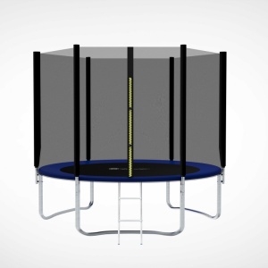 Trambolina Trampolina Premium Stil Plava 305cm sa mrežom i merdevinama - Img 3