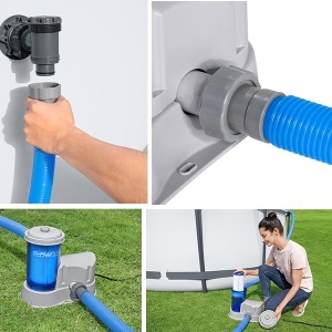 Transparentna filter pumpa za nadzemne bazene FlowClear Bestway 58675 - Img 2