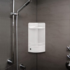 Ugaona polica 20x20x50cm PP bela Tatay 4432001 - Img 3