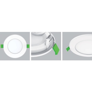 Ugradni Led panel okrugli 7W 4000K IP65 sa panik blokom Elmark 99LED607IP65E - Img 2