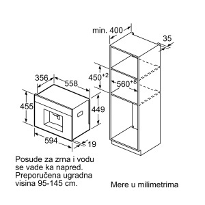 Ugradni potpuno automatizovani aparat za kafu Bosch CTL636ES6 - Img 4
