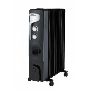 Uljani radijator sa ventilatorom 9 rebara crni 2400W RAF R.0929B